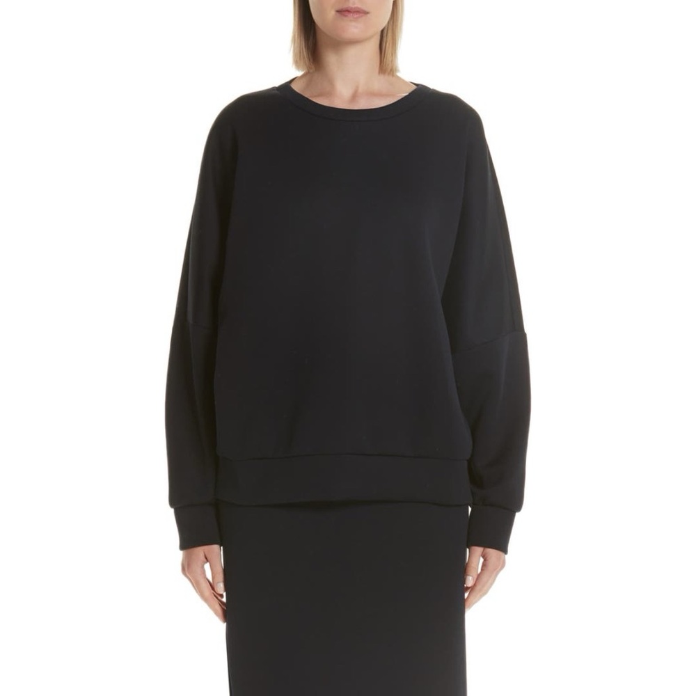 MaxMara Valanga Knit Pullover Sweater Ultramarine Blue Minimal Oversized Fit